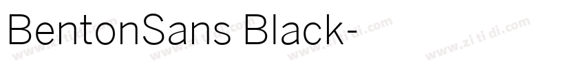 BentonSans Black字体转换